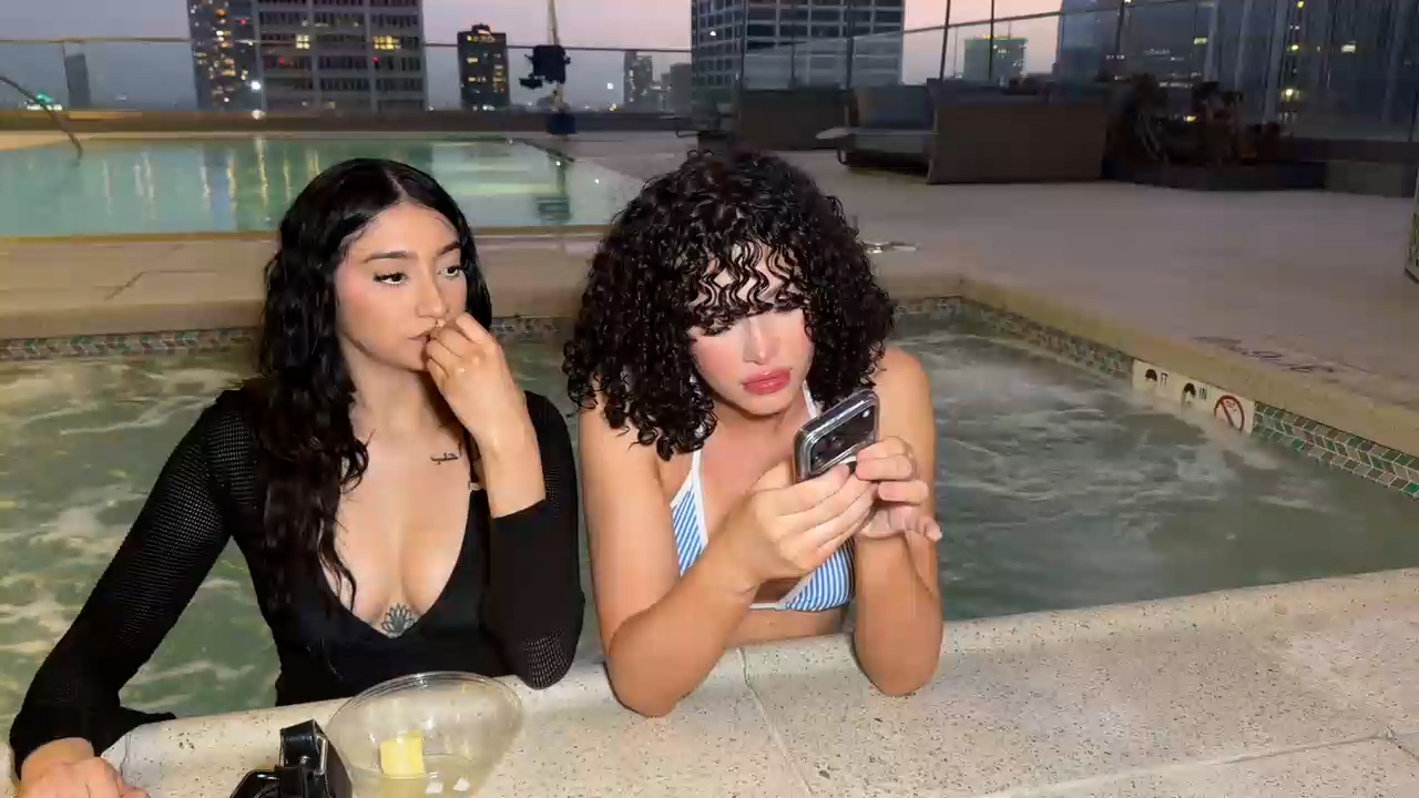 Kameaisweird with Her Friend Striptease in Live Onlyfans so Hot